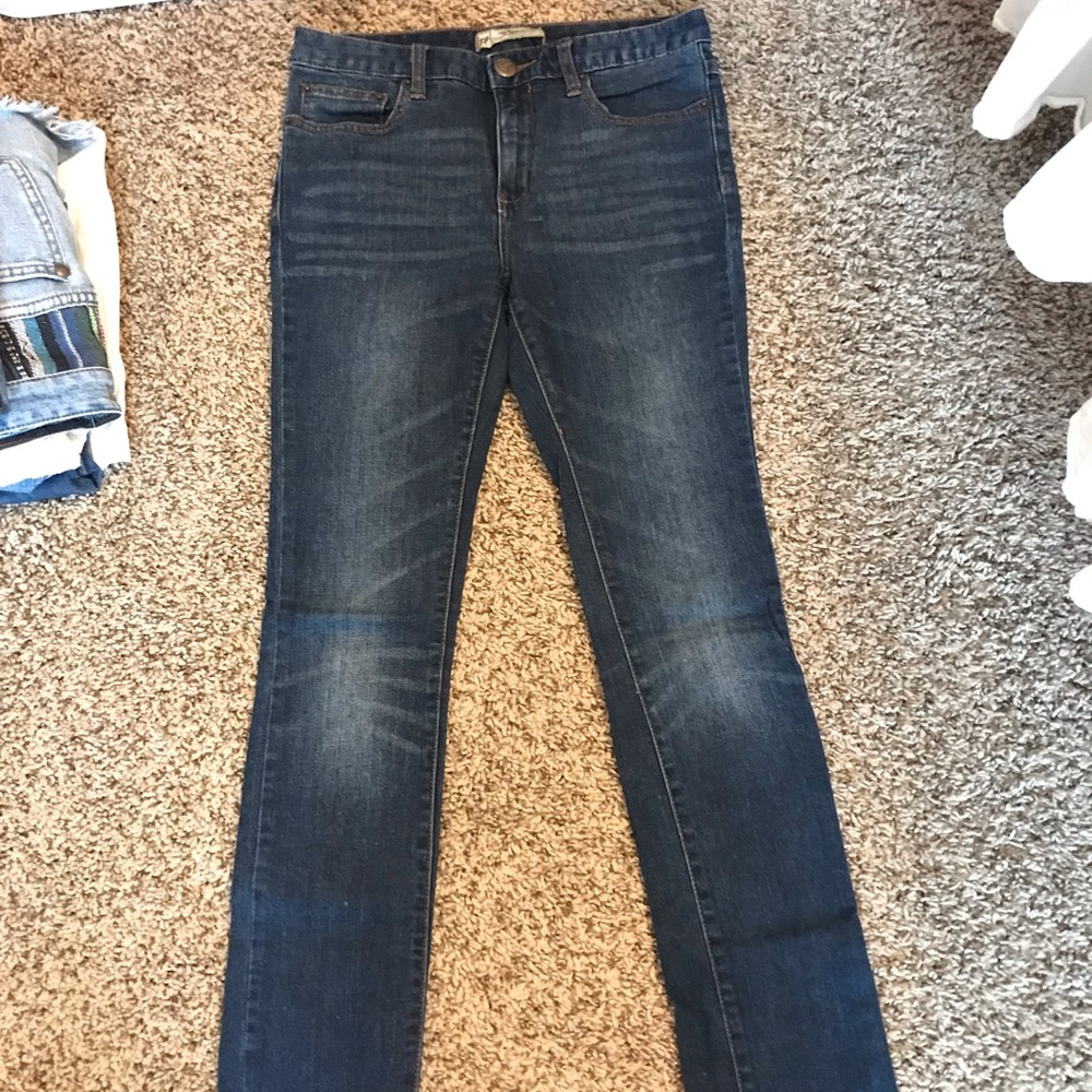 Blue Jean Skinny Leg Free People Jeans